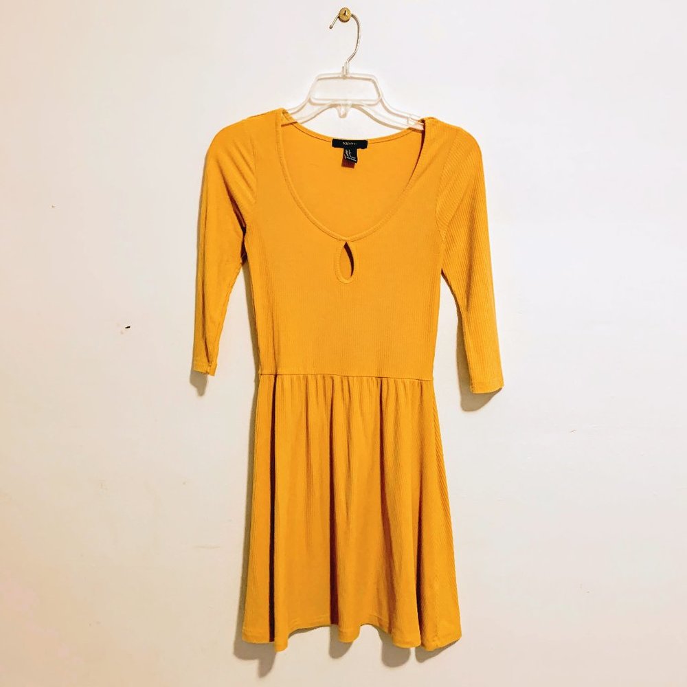 Yellow A-Line Dress